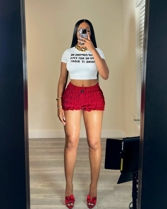 Roses Ruched Shorts